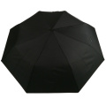 3 fold wooden handle aluminium shaft black manual open mens umbrella